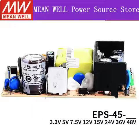 MEAN WELL EPS-45 EPS-45-5 EPS-45-12 EPS-45-15 EPS-45-24 EPS-45-36 45W Single Output Switching Power