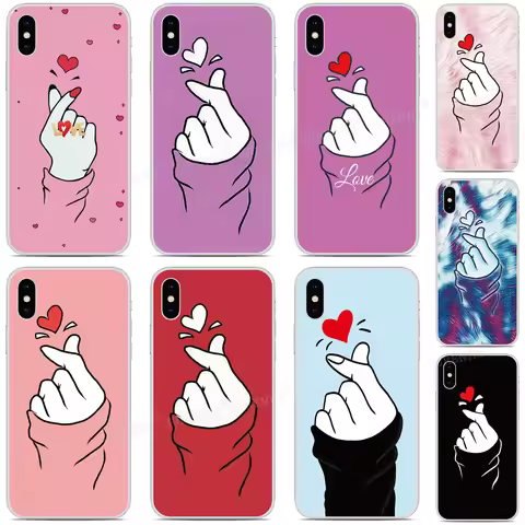 Finger Love Cover For LG Wing Velvet K22 K61 K62 K50 K51 K52 K40 Q6 Q7 Stylo 5 6 G8s G8X G6 G7 G8 V5