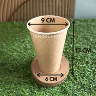 Paper Cup 16oz [25pcs] Hot Kraft Brown Paper Coffee Cup 16 oz Thick Paper Cup/ [25pcs]
