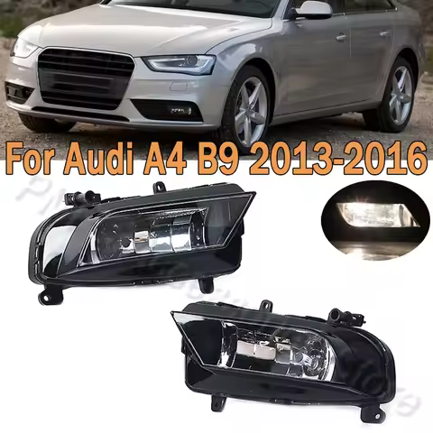 Car Front Bumper Fog Light Light Fog Lamp Assembly Foglight With Bulb For Audi A4 B9 2013 2014 2015 
