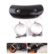Honda CBR650F/CB650F/CB650R/CBR650R modified carbon fiber exhaust pipe front insulation