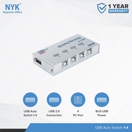 USB NYK Sharing Switch Printer 4 port USB Auto Data Switch