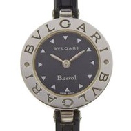 Pre-owned BVLGARI Bzero1 BZ22S women's watch with stainless steel and rubber quartz movement, analog