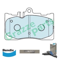 Bendix Metal King Titanium Disc Brake Pad Front for DB1496 Lexus LS430 UCF30