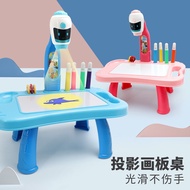 ❤️NS～READY STOCK❤️ Led Projector Art Drawing Table Set Educational Toy Gift For Kids