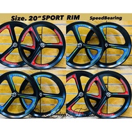 SPORT RIM / Rim Basikal / 20" BICYCLE ALLOY RIM / BMX WHEEL SET ALLOY RIM / Basikal Budak / lajak / Alloy Rim Bicycle