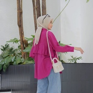 KEMEJA VELMO TINY SHIRT STRIPE SHIRT STRIPE/ - PLAIN SHIRT - OVERSIZED SHIRT