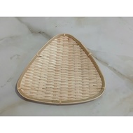 Triangular bamboo plate for storage, decorative, cheap, beautiful 25x25