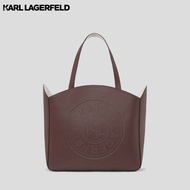 KARL LAGERFELD - K/CIRCLE LARGE PERFORATED TOTE BAG 241W3068