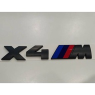 [READY STOCK ] BMW X4 M Emblem Logo Matt Black | BMW X4M Emblem Logo Matt Black