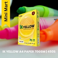 IK YELLOW A4 PAPER 70GSM | 450 SHEETS