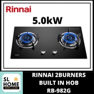 RINNAI RB-982G / RB-983G BUILT IN GLASS GAS HOB