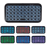Wireless Keyboard Mini Bluetooth 49 Keys 7 Color Backlit English Rechargeable Keyboard for PC Tablet