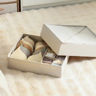 日本霜山 布質衣櫃抽屜用內衣褲分類收納盒(41cm面寬)-3入