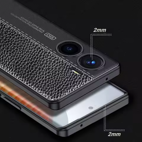 Cover For Vivo V29e Cases Vivo V29e V29 V25 V27 Pro Case Original TPU Shell Shockproof PU Leather Si