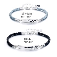 2 Pcs Alloy Couple celets Bangles Adjustable Chain Wristband Temperature Change Color Mood Matching celet