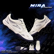 Giày cầu lông bóng bàn bóng chuyền chính hãng Mira Lighter siêu nhẹ đế kép eva chống trượt tặng kèm