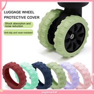 XIA| Highlighting Suitcase Wheels Luggage Accessories 8 Pcs Luggage Wheel Covers Durable Noise-reducing Non-slip Wheel Protectors for Scratch Prevention Travel for Smooth