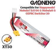 Gaoneng Lipo LiHV 550mAh 100C 2S 7.6HV With XT30 Compatible for Mobula7 DJI O4 Mobula8 Darkstar20 GN