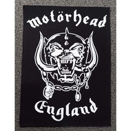 Motorhead ENGLAND UK Large Screen Printing Back Patch Emblem 29x39Cm