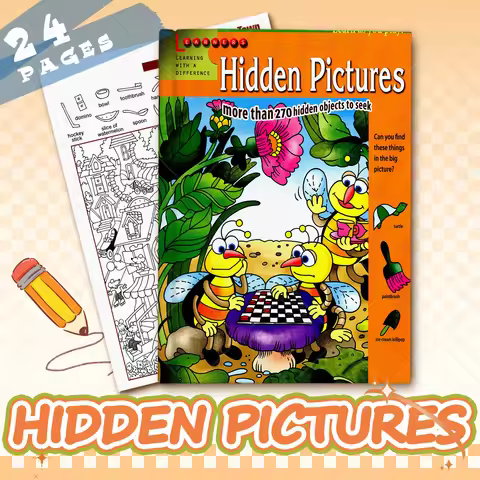 Hidden Pictures : The Great Search - Fun Picture Book Adventure with Hidden Objects! Relaxation Hand