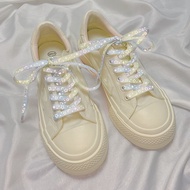 Luminous Star Shoelace 3m Reflective Rope White Flat Style Suitable for af1 Flying Electric 3c Red R