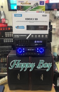 Videoke Complete Set Konzert KCS-212 Speaker / Platinum KBOX 3 SD Player with 21k plus Songs and FREE Platinum Wired Microphone/ Tested before ship out