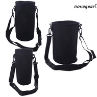 NOVAGEAR​ Sport Cup Covers Bag, 18/36/64oz Black Water Bottle Cover Bag, Holder Pouch Portable Strap