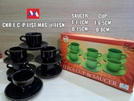 TERLARIS Cangkir set Lucky 12 pcs cup & saucer / Cangkir teh / Cangkir Set / cod ( bayar di tempat )