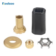 [Koolsoo] Marine Propeller Assembly Brass Install Kit Splined Hub Hardware Set Outboard Parts for Me