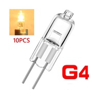 INTENSE 10pcs 50W 20W G4 12V หลอดไฟ LED Bi-Pin โคมไฟแคปซูล หลอดฮาโลเจน หลอดไฟ วอร์มไวท์