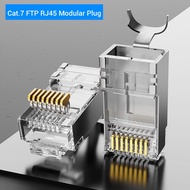 Traditional Rj45 Connector Cat7 Rj45 Modular Ethernet Cable Plug Plug Gold-Plated Cat6 Crimp Network