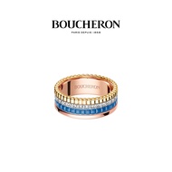 [Ready Stock+Full Set Packaging Box] BOUCHERON/Quatre Blue Quatre Blue Series Classic Style 18K Gold