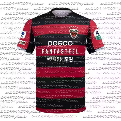 2026 New Fashion Pohang Home Kit Soccer Jersey T-shirt Men's Adults Quick Drying Breathable Football