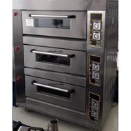 Mesin Oven / Gas Deck Oven 3 Deck 9 Tray Fomac
