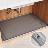 Under Sink Mat 34in*22in, Under Sink Mats for Kitchen Waterproof, Under The Sink Mat Waterproof for 