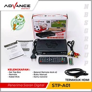 (NBS) PROMO ! [1x24 jam kirim] Set Top Box STB TV digital Advance STP-A01 / A02 / STB / Set top box /Android box ATB01 [FREE HDMI]