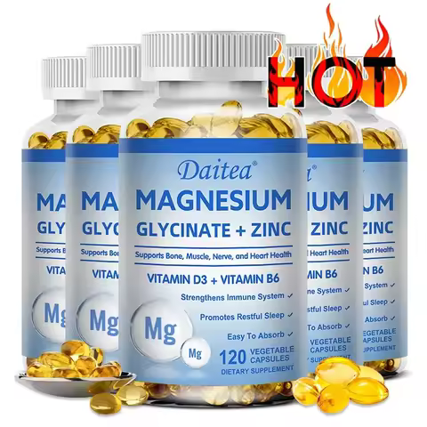 Magnesium Zinc & Vitamin D3 - Triple Supplement for Men and Women - for Sleep, Bones, Heart, Immune 