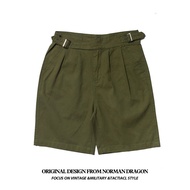 Norman Dragon Military Overalls British Army Gurkha Shorts Naples Green Canvas Military Trousers Men