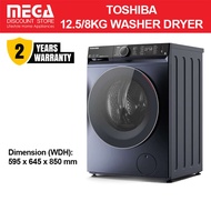 TOSHIBA TWD-BM135GF4S 12.5/8KG WASHER DRYER (4 TICKS)