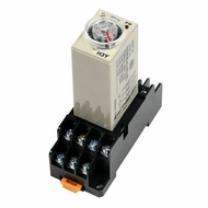 H3Y-4 Timer Rotating Knob 1s/5s/10S/30S/60S/3M/5M/10M/30M Relay AC 220V 14 Pin Not Included Pyf14a B