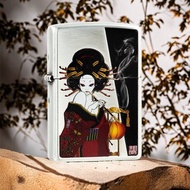 【ZIPPO官方旗艦店】日本菸斗&藝妓防風打火機 ZA-6-J01