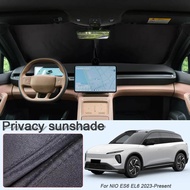 Car Black Window Privacy Sunshade For NIO ES6 EL6 2023-Present Auto Anti-UV Heat Insulation Protect 