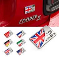 Car Body 3D Metal Emblem Badge Country Flag Sticker For Mini Cooper R55 R56 R58 R60 R61 F54 F55 F56 