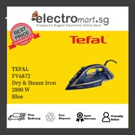 TEFAL FV6872 Dry & Steam iron Durilium AirGlide soleplate 2800 W Blue