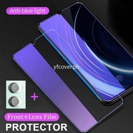 Vivo Y18 Tempered Glass For Vivo Y18e Y38 Y100 Y03 Y27s Y17s Y78 Y36 Y27 Y16 Y02 Y02s Y35 Y22s Y77 Y76 Y75 Y72 5G 4G Y33s Y21s Y50 Y30 V30 SE 2 in 1 Anti Blue Ray Screen Protector