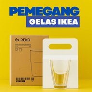 Pemegang Gelas Ikea Reko/ Kotak Cawan Reko Ikea / Handler Gelas Doorgift/ Kotak Kukuh Gelas Ikea/Kot