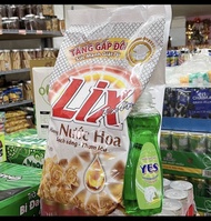 Bột giặt Lix thơm hương hoa Túi 5kg5 (tặng kèm chai rửa chén )