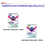 LIBRESSE SensitiV Slim Night Wing 32cm - 12s / LIBRESSE SensitiV Maxi Night Wing 32cm 12s