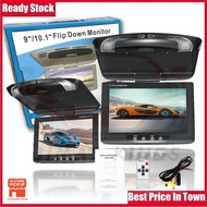 Car Roof Monitor Car TV Monitor 9 inch Roof Monitor Super Slim Full HD Flip down Roof Monitor Kereta